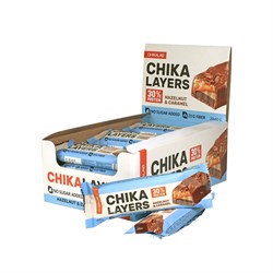 Протеиновый батончик Chikalab – Chika Layers - Hazelnut & Caramel (20 шт) - фото 12902