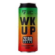Тонизирующий безалкогольный напиток WK UP клубника - киви, 3 х 500мл