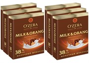 OZera, шоколад молочный Milk & Orange, 90 г х 6 штук