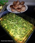 Запеканка из шпината и кето - котлеты Запеканка из шпината и кето - котлеты