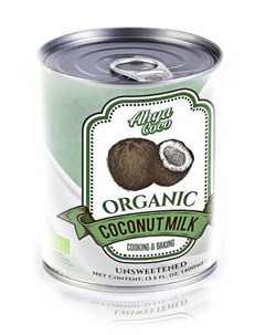 Organic Кокосовое молоко AHYA, (жирн. 17-19%), 400 мл - фото 12610