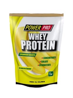 Протеин сывороточный "Whey Protein" с урсоловой кислотой - банан, 1кг - фото 13740