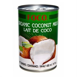 Organic Кокосовое молоко Foco (10-12%) 400 мл - фото 5878