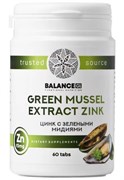 Экстракт зеленых мидий с цинком – Green Mussel Zink, 60 таблеток