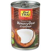 Кокосовые сливки 95% Coconut Cream Real Thai, 400 мл